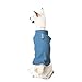 Gooby - Fleece Vest, Small Dog Pullover Fleece Jacket with Leash Ring, Blue, Small