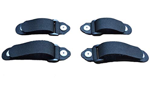 Replace-A-Lace No Tie Shoelaces Touch Close Straps to Replace Laces Black Size Medium