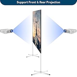Projector Screen with Stand 100 Inches Wensha