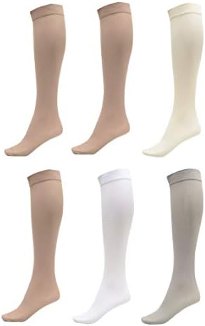 DARESAY6 Pack: Boot Socks for Women - Plus Size Knee High Long Socks - Womens Dress