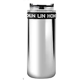 Glass lined Tumbler,Stainless Steel Vacuum Insulated Glass Tumblers,Coffee thermos glass lined(Stainless steel color)