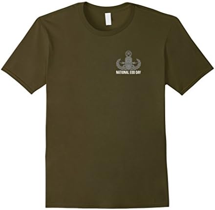 Men's National Explosive Ordnance Disposal Day Shirt Large Olive