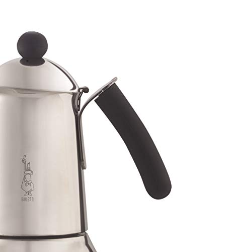 Bialetti 4645 Espressokocher "Class Induktion" für 10 Tassen, Edelstahl, Silber, 30 x 20 x 15 cm – Bild 3