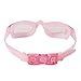 Premium Kid Swim Goggles,Best Swimming Goggles for Boys Girls Child Youth,Triathlon Glasses with Waterproof,Anti-Fog,UV Protection Lenses and Soft Silicone Frame Free Ear Plugs,Nose Clips (Pink)