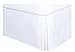Hotel Linen Collection Classic Design Microfiber Queen Bed Skirts, White