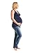 Kindred Bravely Ultra Soft French Terry Nursing Tank Top for Maternity/Breastfeeding (Navy Blue, Medium)