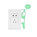 Feskin 3Pcs Creative Wall Decorative Skin Sticker Glow in the Dark, Light Switch Decor Removable Vinyl Decals, Art Mural Baby Nursery Room - Panda