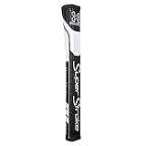 SuperStroke Traxion Pistol GT 2.0 Golf Putter Grip, Black/White (Pistol GT  2.0 Tour) | Advanced Surface Texture that Improves Feedback and Tack | Minimize Grip Pressure | Tech-Port