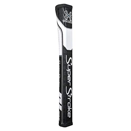 SuperStroke Traxion Pistol GT 2.0 Golf Putter Grip, Black/White (Pistol GT  2.0 Tour) | Advanced Surface Texture that Improves Feedback and Tack | Minimize Grip Pressure | Tech-Port