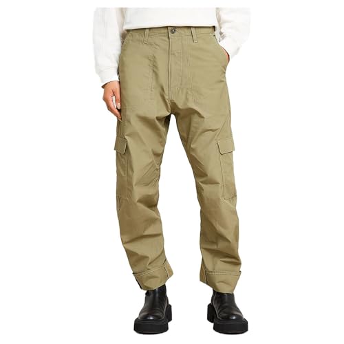 G-Star Femme Pantalon Cargo 3D Boyfriend , Vert (ensis green D26030-C973-6057), 28W / 34L