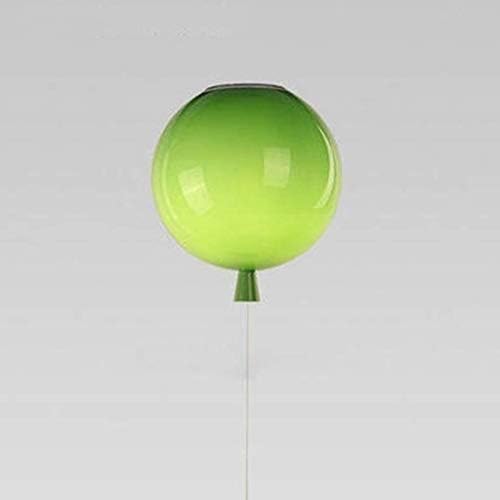 Raelf Colorful Balloons Decorative Ceiling Lamp Chandelier LED Cartoon Style Children's Room Lighting Ceiling Lamp Home Bedroom Ceiling Lighting Suspension Light Hang LampE26 / (Color : Green)