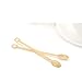 Healthcom 450 Pcs Coffee Tea Stirrer Spoon Plastic Stir Stirrer Mini Stir Swizzle Sticks,Disposable,Beige