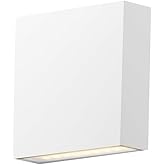 ET2 Brik-8W 2 LED Outdoor Wall Mount-4.75 Inches Wide by 4.75 inches high-White Finish