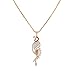 Swasti Jewels Peacock Shaped Zircon CZ Traditional Fashion Jewelry Set Pendant Earrings for Women