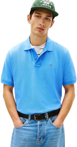 Herren Poloshirt Essential Regular Fit, Blau (Blue Twilight), L