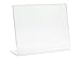 Dazzling Displays Clear Acrylic Sign Holder 11 x 8.5 Clear Slanted Sign Holder Premium Acrylic Sign Holder for Office, Retail, Tradeshow and Home Use