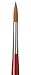da Vinci Watercolor Series 5580 CosmoTop Spin Paint Brush, Round Synthetic with Red Handle, Size 10 (5580-10)