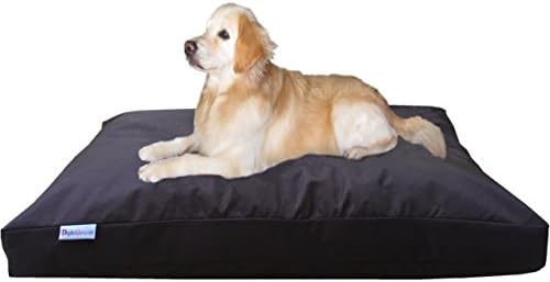 Dogbed4less Jumbo Orthopedic Extreme Comfort Memory Foam Dog Beds for Large Dog, Waterproof Lining and Machine Washable Durable Cover, 55X47 Pillow, Seal Brown
