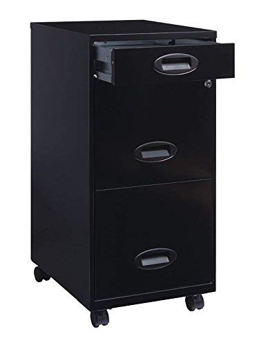 Lorell LLR17427 SOHO Mobile Cabinet, Black (Renewed) - Thumbnail 4