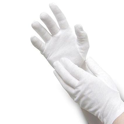 Kuber Industries Cotton 2 Piece Hand Gloves Set - White