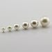 Outflower 100pcs DIY Rivets Half-hole Artificial Pearl with Pedestal Shoes/Clothing/Package Auxiliary Materials Clothing Decorative Accessories Ivory 10mm
