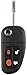 Discount Keyless Remote Entry Replacement Uncut Flip Key Fob For Jaguar XJ8 S-Type X-Type NHVWB1U241