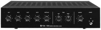 TOA 500 Series Mixer Power Amplifier A-506A 60 Watts Black