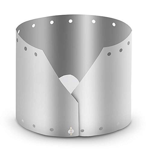 Lixada Ultralichte titanium outdoor campingkooktoestel windscherm paraplu winddichte plaat 15 cm - Image 3