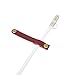FIBOUND AA083 Headphone Cord Wrap Organizer Leather Snap Button Cable Keeper Soft USB Wrapper for Earphones
