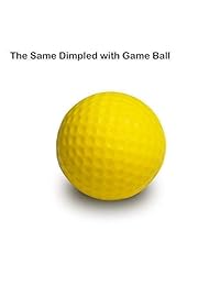 Caiton - Pelotas de golf (espuma suave, para uso en interiores), color amarillo