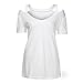 Boomboom Women Summer Blouse, White Ladies Off Shoulder V Neck T-Shirt Short Sleeve Tops Blouse