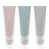 Flacon Vide Voyage MEYUEWAL Ensemble Bouteille de Voyage en Silicone 3pcs(80ml) 