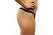 Stashitware 3 Pair Large, Black, Womens Hidden Stash Pocket Thong. Small Pocket.