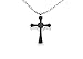 Black Cross Premium Stainless Steel Pendant Necklace Urn Filler Kit Cremation Ashes Jewelry Keepsake