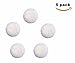Gracefur 5 Pcs 5 Inch Lambs Wool Polishing Pads with Hook and Loop Back, Soft Sheepskin Buffing Pads for Vehicles, Boat, Furniture, Floors and So On