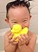Celebriducks The Good Duck - BPA & PVC Free Rubber Duckie Baby Bath Toy Teether - Yellow
