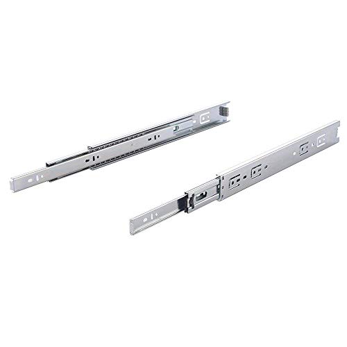 Mondaufie 10 Pair of 18 Inch Hardware Ball Bearing Full Extension Side Mount Drawer Slides - Thumbnail 4