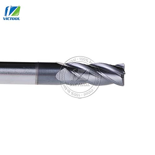 1 piece GM-4RL-D12.0R0.5 Cemented Carbide 4-Flute R End Mill Straight Shank long Shank Milling Cutter Metal Drill Bits Cutting Tools - Thumbnail 2