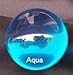 Aqua Blue Acrylic Contact Juggling Ball - 70mm