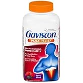 GAVISCON MAX Relief Acid Reflux &amp; Heartburn, 50 chewable foamtabs