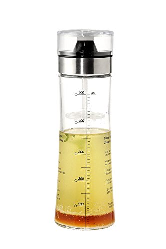 Juvale All-in-One Salad Dressing Making Cruet - Salad Dressing Mix and Pour Container - 550mL