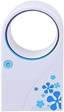 Kingwin Portable Mini Bladeless Fan No Leaf Air Conditioner USB Cable Desktop Fan - Blue