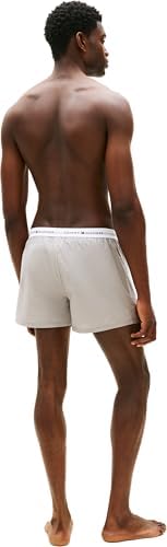 Herren 2er Pack Boxershorts aus Baumwolle, Mehrfarbig (Blk/Antique Silver), L
