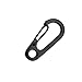 Mini Hanging Buckle, Uning Pack of 20Pcs Metal Spring Backpack Clasps Carabiners Hook EDC Keychain Fishing Camping Bottle Hooks Paracord Tactical Survival Gear (Black)