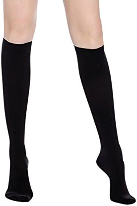 Compression Socks 20-30 mmHg (1 pair) for Women &amp; Men Best Medical, Nursing, for Running, Athletic, Edema, Varicose Veins, Pregnancy &amp; Maternity - Below Knee High Stockings Close-toe (S, Black-close)
