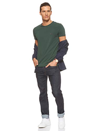 Tommy-Hilfiger-Mens-Stretch-Slim-Fit-T-Shirt-Green-L