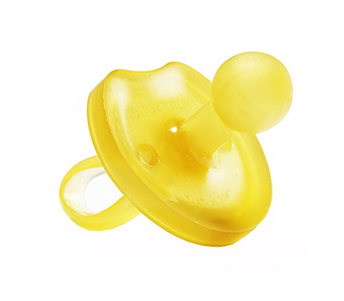 Natursutten Large 12 mo up, Natural Rubber Pacifier, Butterfly Shield, Rounded Nipple