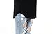 Women Solid Criss Cross Front V-Neck Casual Short Sleeve Plain Basic Girls Sexy T-Shirt Tops (Black, L)