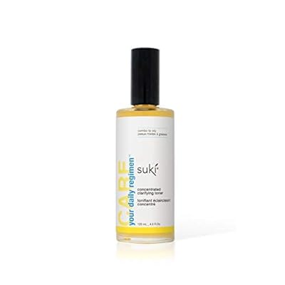 Suki Skincare Concentrated Clarifying Toner - With High-Potency Rose Concentrate, Vitamin C &amp; Salicylic Acid - Balances Facial Oil, pH, bacterial Production - 120 ml