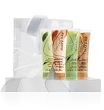 Mary Kay Travel Size Bath & Body Set in Gift Bag ~ Red Tea & Fig Nourishing Body Lotion & Loofah Body Cleanser ~ Lotus & Bamboo Moisturizer & Exfoliator Scrub